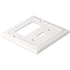 Architectural Combo Toggle / Rocker Light Switch Wall Plate - White